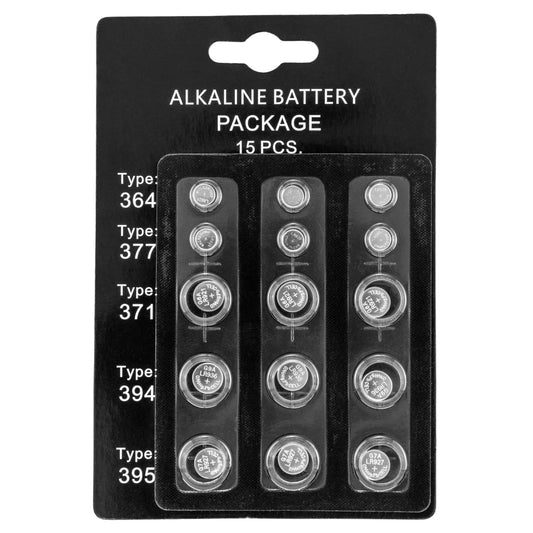 Alkaline battarí pakki 15 stk